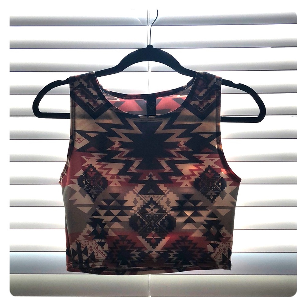 Aztec crop top